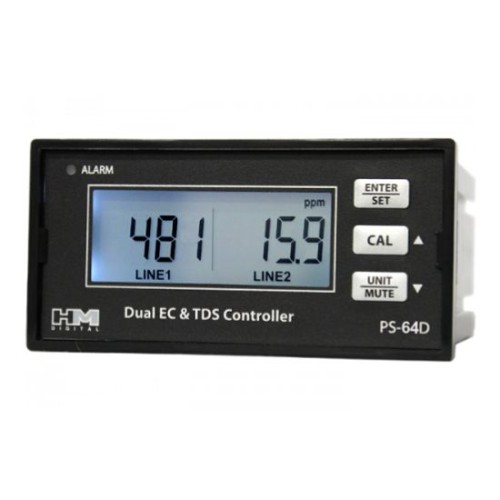 PSC-64D: Dual Display, Dual Line EC/TDS Monitor w/ 4-20mA Output