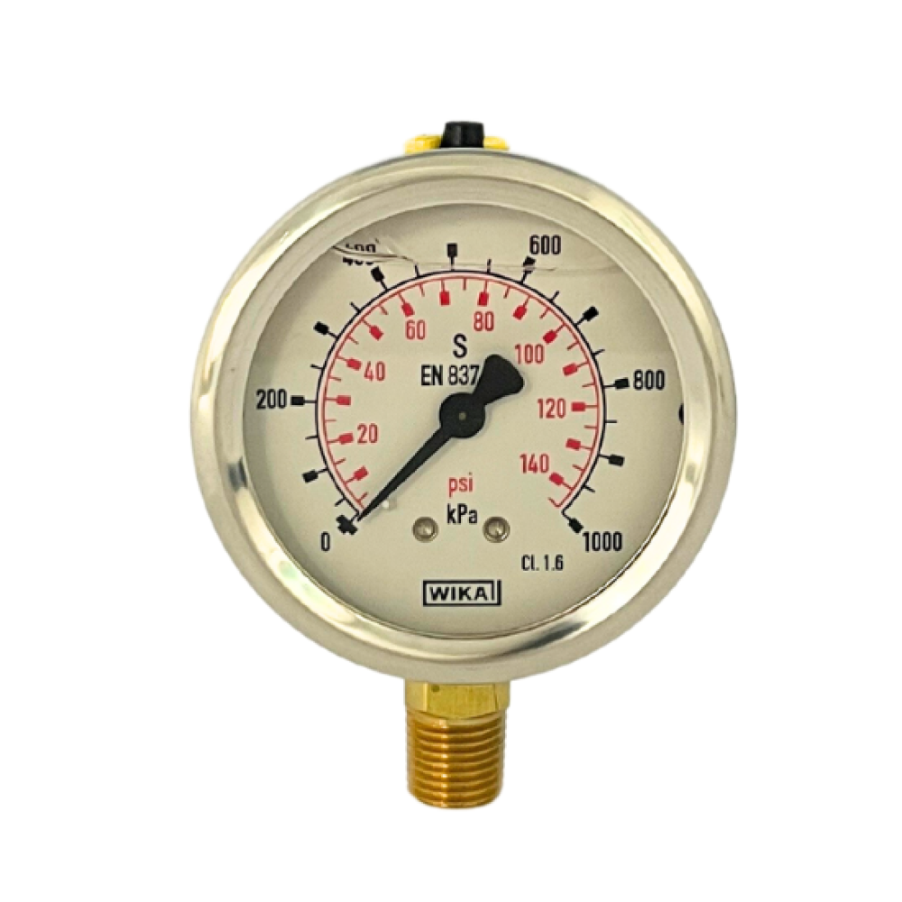 Pressure Gauge Oil Filled - 1000 kPa | Taylor Purification
