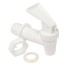 White Replacement Threaded Tap For Crock Dispenser