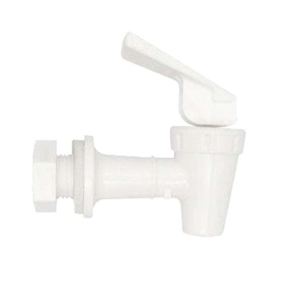 White Replacement Threaded Tap For Crock Dispenser