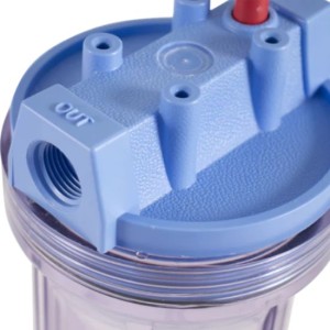 10” Clear housing with ½” ports