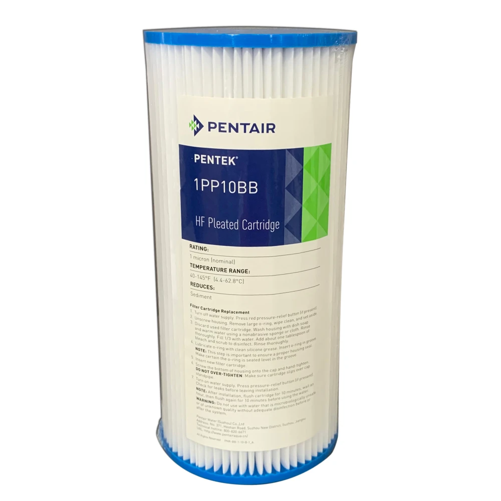 10 Big Polypleated Filter Cartridge 1 Micron (10 x 4½) | Taylor Purification