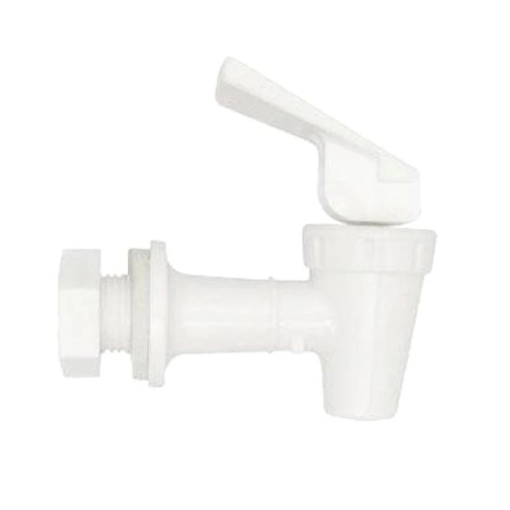 White Replacement Threaded Tap For Crock Dispenser | Taylor Purification