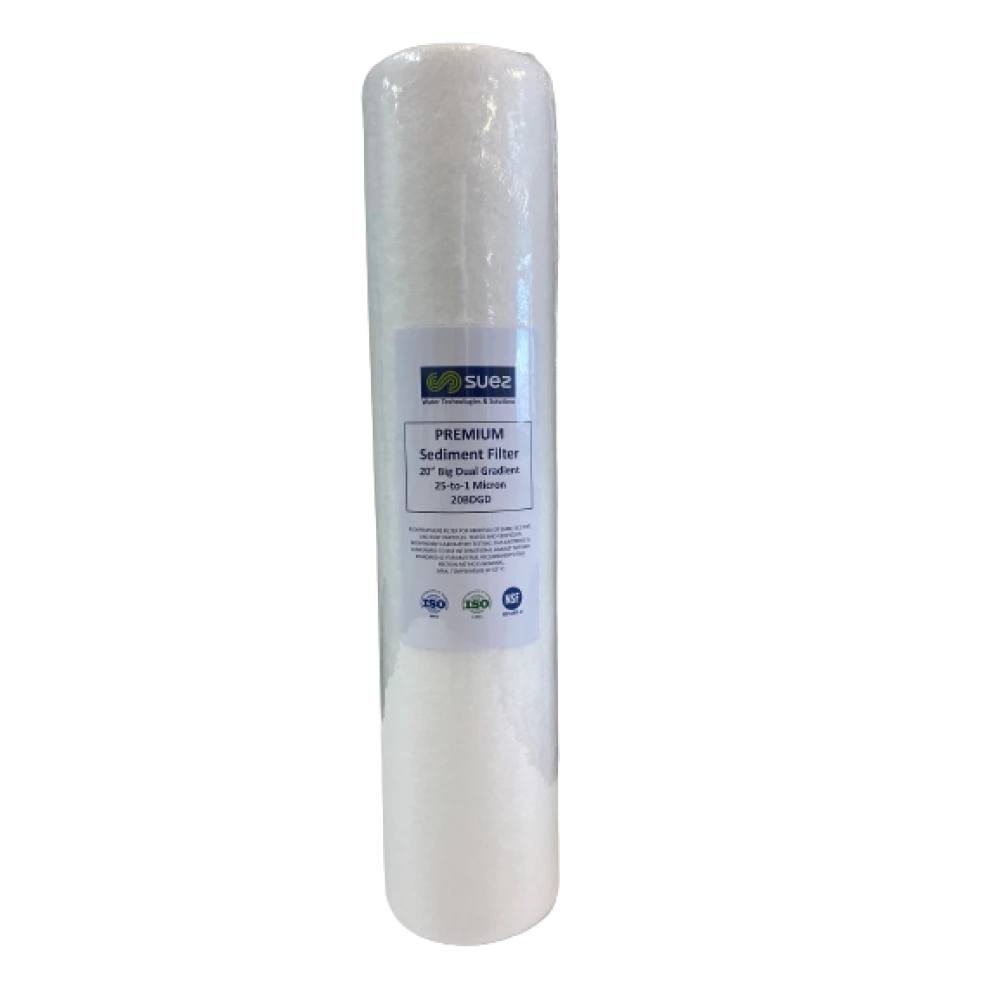 GE Suez 20 Big Dual Gradient Density Cartridge 25 Micron -1Micron (20 x 4½) | Taylor Purification