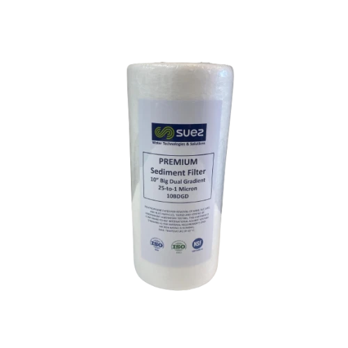 GE Suez 10" Big Dual Gradient Density Cartridge 25 Micron-1 Micron (10" x 4½")