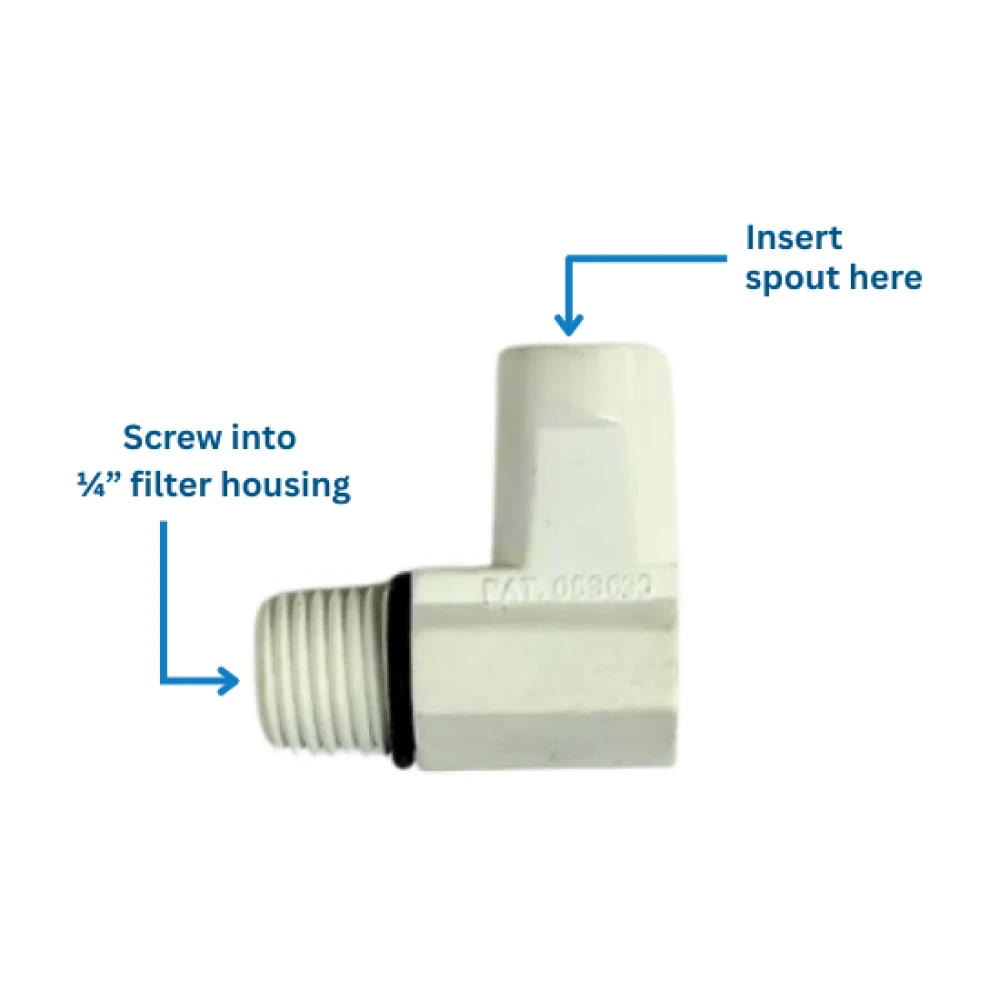 Plastic Elbow for Spout | Taylor Purification