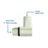 Plastic Elbow for Spout
