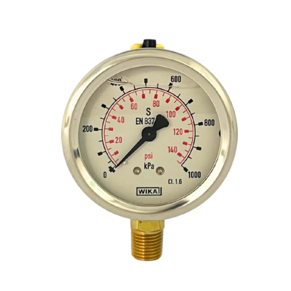 Pressure Gauge Oil Filled - 1000 kPa | Taylor Purification