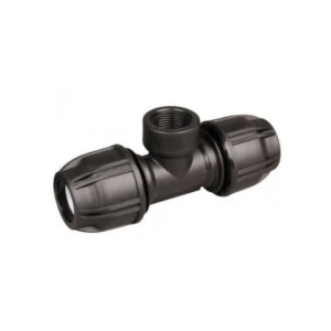 Medium Density Female Tee 50 x 50mm BSP - Black