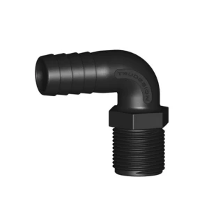 Hose Tail Male Long Thread 19mm BSP 90°