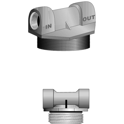 Inlet/Outlet 890 enclosure for PW tanks