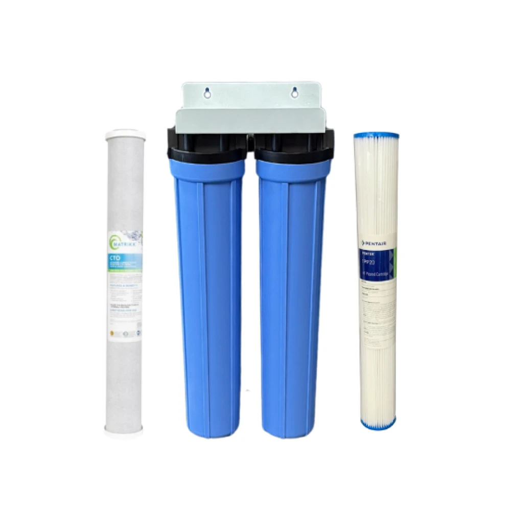 Assembled 20 Inch House Twin System with 20CTO/GR and 20PF01 | Taylor Purification