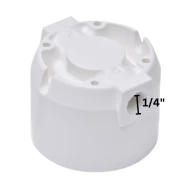 Valved Head For Q Series (with Shut-off), 1/4" inlet outlet